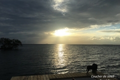 Coucher de soleil Coral Caye copie